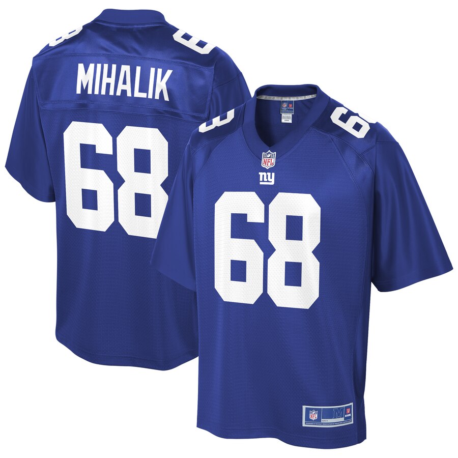 Brian Mihalik New York Giants NFL Pro Line Team Player Jersey – Royal
