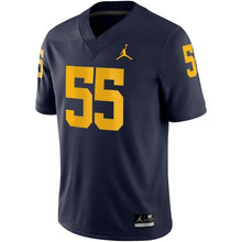 Load image into Gallery viewer, Brandon Graham Michigan Wolverines Jordan Brand Game Jersey – Navy