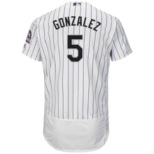 Load image into Gallery viewer, Carlos Gonzalez Colorado Rockies Majestic Home Flex Base Collection Player Jersey - White