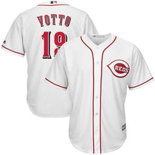 Load image into Gallery viewer, Joey Votto Cincinnati Reds Majestic Official Cool Base Player Jersey - White
