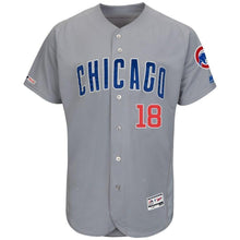 Load image into Gallery viewer, Ben Zobrist Chicago Cubs Majestic Road Flex Base Collection Player Jersey – Gray/White