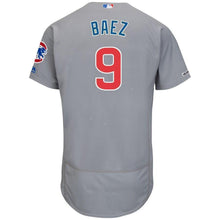 Load image into Gallery viewer, Javier Baez Chicago Cubs Majestic Road Collection Flex Base Player Jersey - Gray
