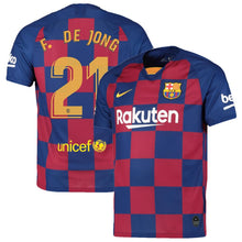 Load image into Gallery viewer, Frenkie de Jong Barcelona 2019/20 Home Breathe Stadium Player Jersey - Royal