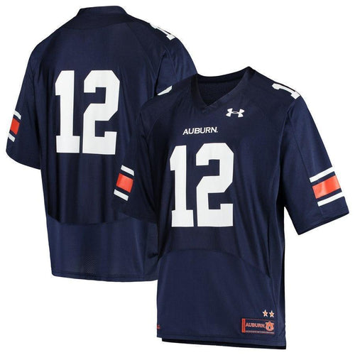 Auburn Tigers Under Armour #12 Perf Football Jersey – Navy