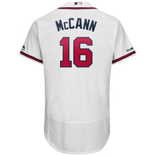 Load image into Gallery viewer, Brian McCann Atlanta Braves Majestic Alternate Collection Flex Base Player Jersey – Scarlet/White