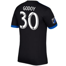 Load image into Gallery viewer, Anibal Godoy San Jose Earthquakes  2017/18 Primary Jersey - Black