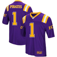 Load image into Gallery viewer, ECU Pirates Colosseum Foos-Ball Football Jersey – Purple