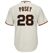 Load image into Gallery viewer, Buster Posey San Francisco Giants Majestic Cool Base Player Jersey - Cream