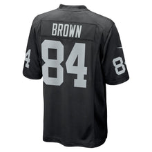 Load image into Gallery viewer, Antonio Brown Oakland Raiders Nike Game Jersey - Black