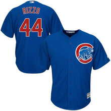 Load image into Gallery viewer, Anthony Rizzo Chicago Cubs Majestic Cool Base Player Jersey - White/Royal