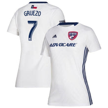 Load image into Gallery viewer, Carlos Gruezo FC Dallas Women&#39;s 2019 Secondary Player Jersey – White