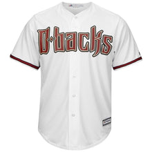 Load image into Gallery viewer, AJ Pollock Arizona Diamondbacks Majestic Official Cool Base Player Jersey - White/Sedona Red