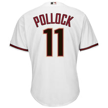 Load image into Gallery viewer, AJ Pollock Arizona Diamondbacks Majestic Official Cool Base Player Jersey - White/Sedona Red