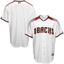 Load image into Gallery viewer, Arizona Diamondbacks Majestic Youth Offical Cool Base Jersey - White/Sedona Red