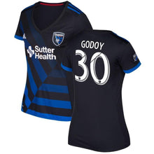 Load image into Gallery viewer, Anibal Godoy San Jose Earthquakes Women&#39;s 2017/18 Primary Jersey - Black