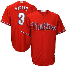 Load image into Gallery viewer, Bryce Harper Philadelphia Phillies Majestic Alternate Official Cool Base Player Jersey - Cream