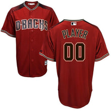 Load image into Gallery viewer, Arizona Diamondbacks Majestic 2017 Cool Base Custom Jersey - Gray/Teal/Crimson