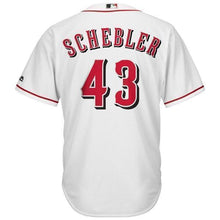 Load image into Gallery viewer, Scott Schebler Cincinnati Reds Majestic Home Cool Base Replica Player Jersey - White