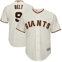 Load image into Gallery viewer, Brandon Belt San Francisco Giants Majestic Cool Base Alternate Player Jersey - Cream