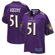 Load image into Gallery viewer, Aaron Adeoye Baltimore Ravens NFL Pro Line Team Player Jersey - Purple