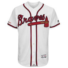 Load image into Gallery viewer, Brian McCann Atlanta Braves Majestic Home Flex Base Collection Player Jersey-White/Scream