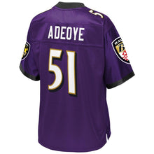 Load image into Gallery viewer, Aaron Adeoye Baltimore Ravens NFL Pro Line Team Player Jersey - Purple