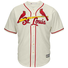 Load image into Gallery viewer, Adam Wainwright St. Louis Cardinals Majestic Cool Base Player Jersey - Tan/White