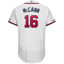 Load image into Gallery viewer, Brian McCann Atlanta Braves Majestic Home Flex Base Collection Player Jersey-White/Scream