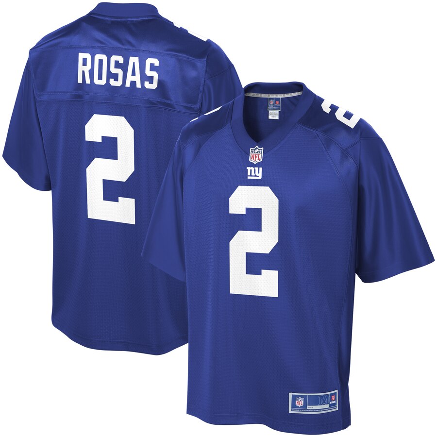 Aldrick Rosas New York Giants NFL Pro Line Team Color Player Jersey – Royal