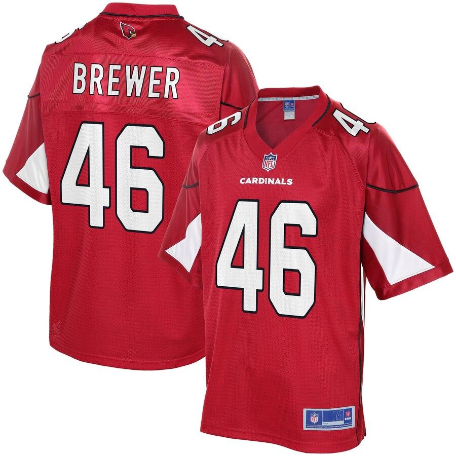 Aaron Brewer Arizona Cardinals NFL Pro Line Team Color Player Jersey – Cardinal