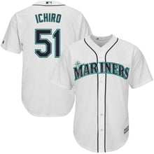 Load image into Gallery viewer, Ichiro Suzuki Seattle Mariners Majestic Home Official Cool Base Player Jersey - White