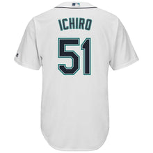 Load image into Gallery viewer, Ichiro Suzuki Seattle Mariners Majestic Home Official Cool Base Player Jersey - White
