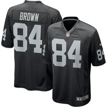 Load image into Gallery viewer, Antonio Brown Oakland Raiders Nike Game Jersey - Black