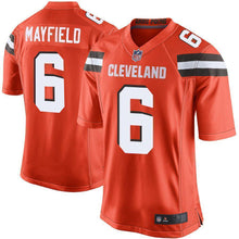 Load image into Gallery viewer, Baker Mayfield Cleveland Browns American football jersey