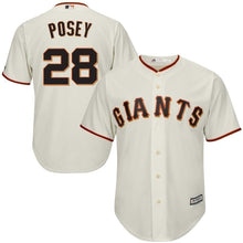 Load image into Gallery viewer, Buster Posey San Francisco Giants Majestic Cool Base Player Jersey - Cream